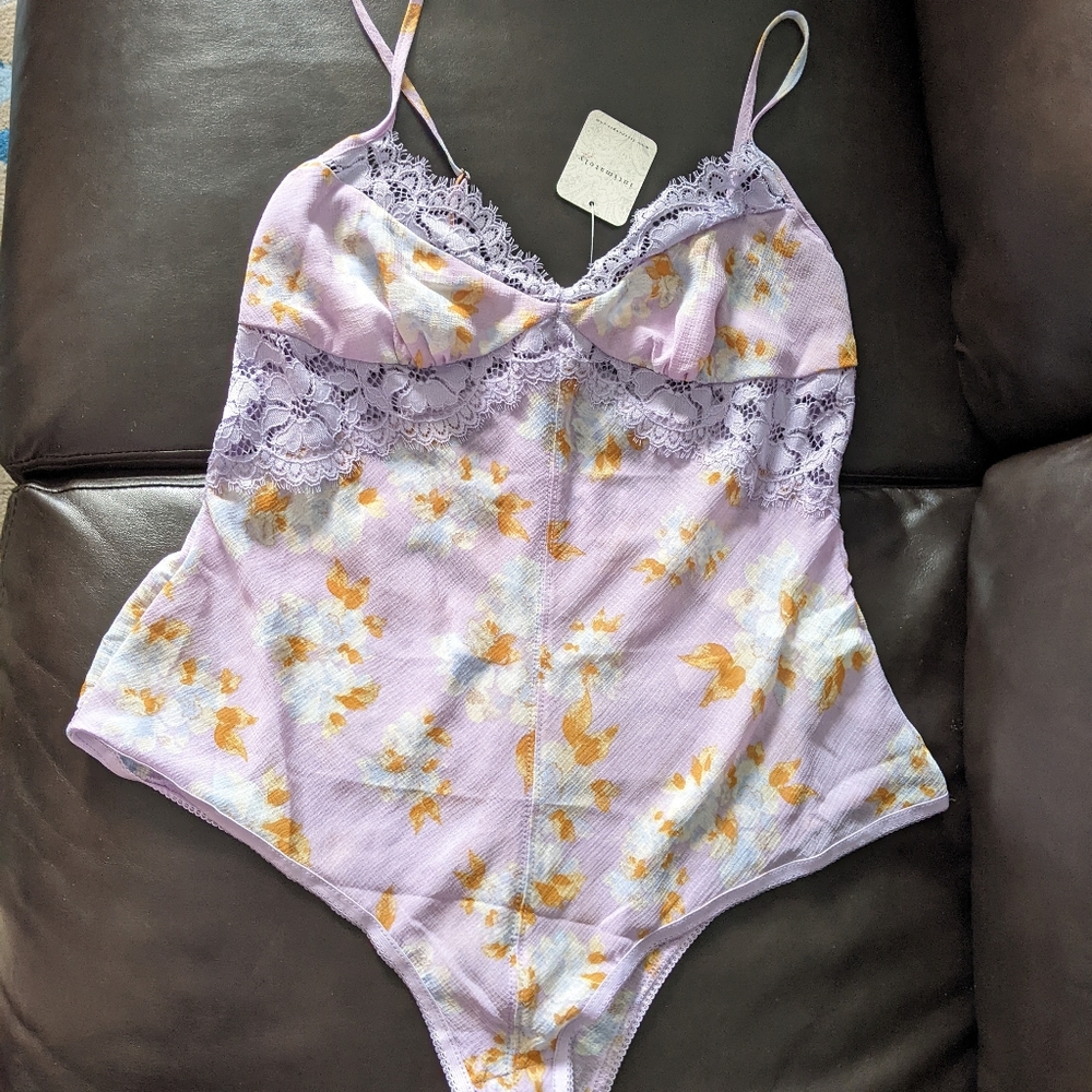 Intimately Free lilac bodysuit S NWT